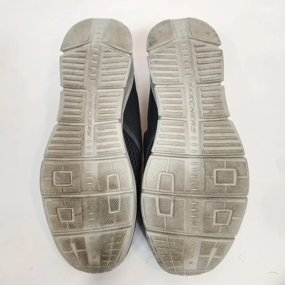 Skechers Equalizer Memory Foam Men's Slip On Sneakers Mesh Textile Gray Size 9